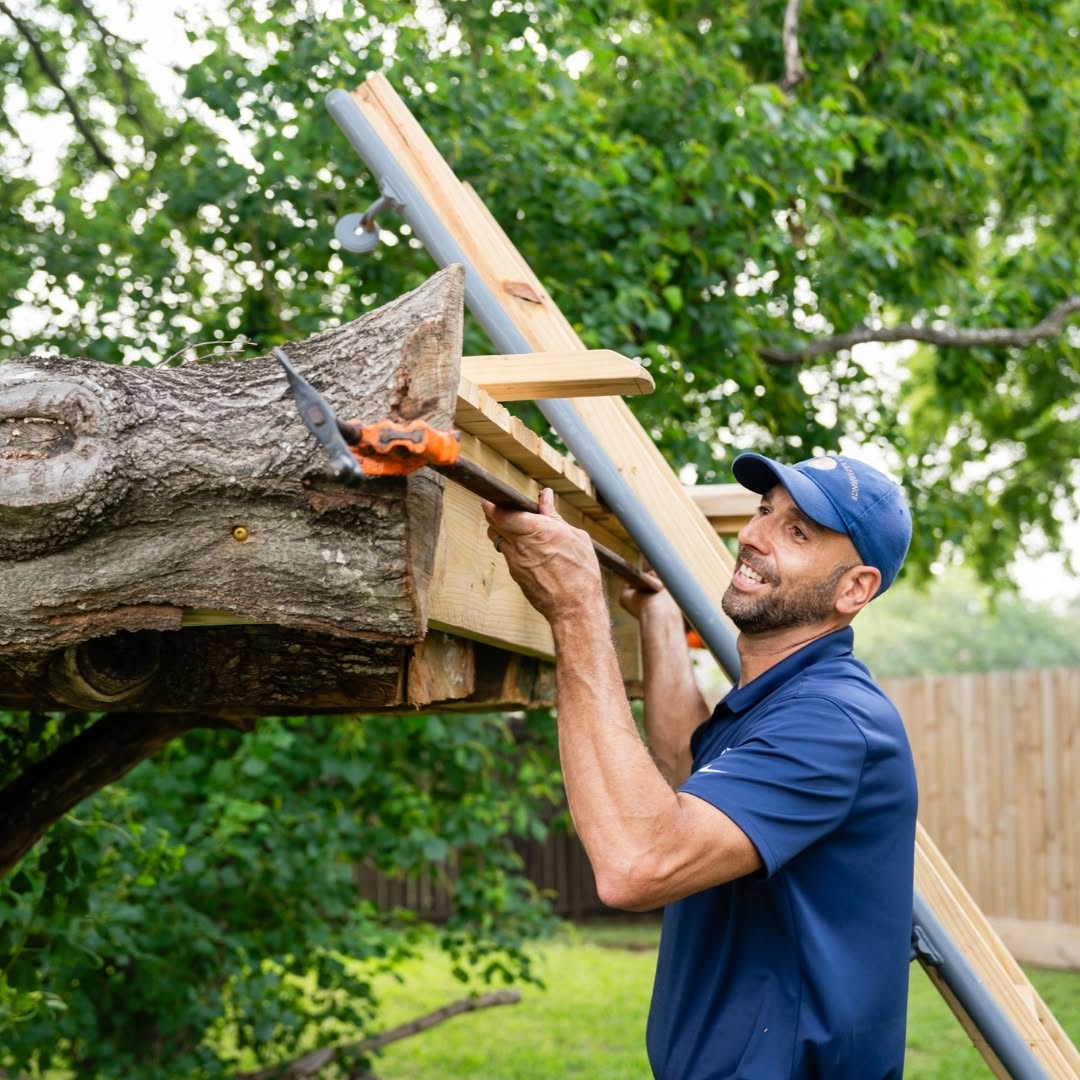 Backyard Treehouse Build